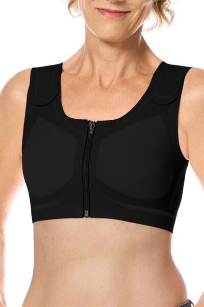 LymphFlow Frontlukket bh uden bøjle - LymphFlow Frontlukket bh uden bøjle har magnetlukning, der gør den nem at åbne for patienter med nedsat følsomhed i fingrene. - 44816